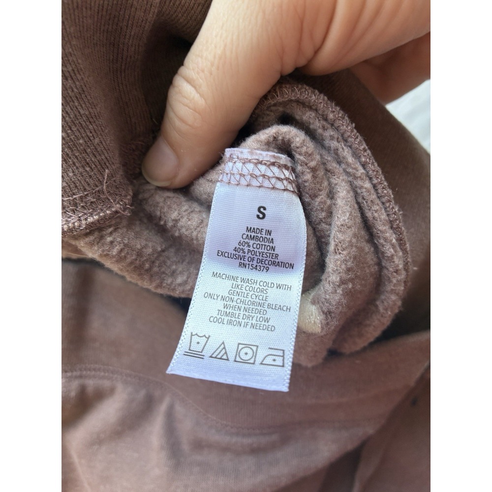 Aero Pull On Joggers Women's Sz Small Brown Drawstring Fleece Y2K - Picture 5 of 9